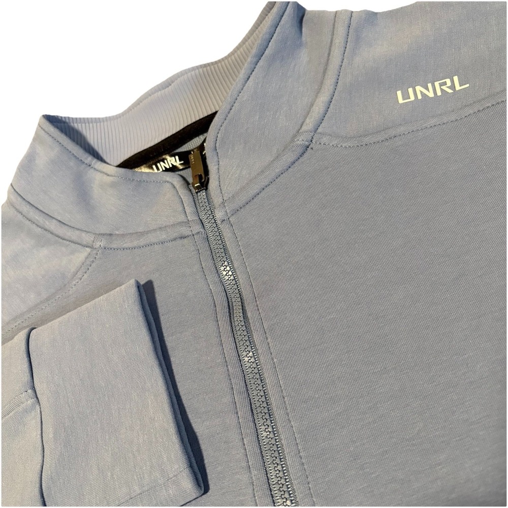 UNRL Sweatshirt 1/4 Quarter Zip Men M Blue Athletic Performance Golf Minnesota